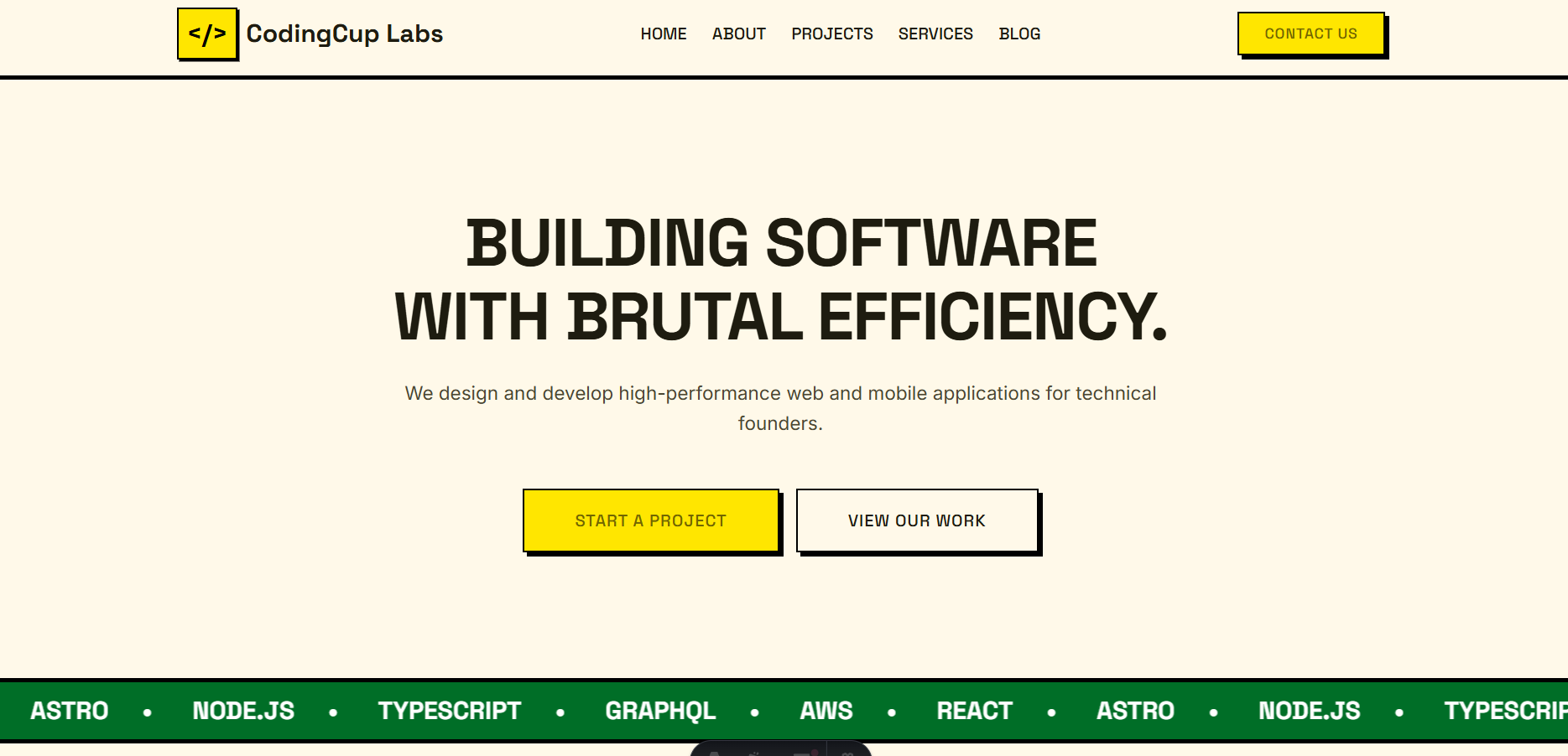 Screenshot of Coding Cup Labs